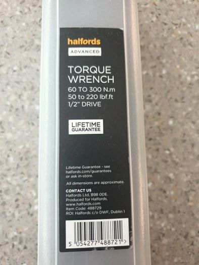 Discounted and with full warranty Torque wrench up to 300Nm 220lb