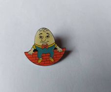 Humpty Dumpty Lapel Pin/ Badge/ Brooch