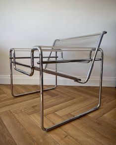 Mid Century Wassily Design Style Lounge Armchair