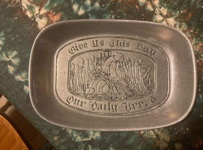 pewter communion plate free postage
