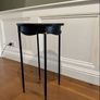 Black Iron French Curved Side Table Image 2