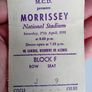Morrissey  Concert Ticket From 1991 National Stadium. Image 9