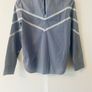 Sandro Paris Suzan Blue Cotton Lace Blouse Size 1 UK 8 Image 2