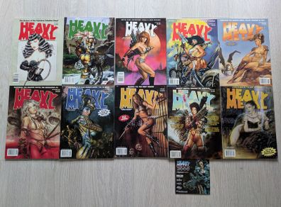 Collection of 10 Heavy Metal Fantasy Magazines 1991-2004