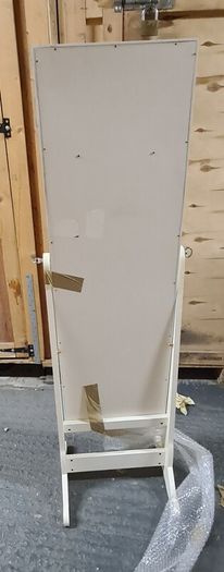 White Free-Standing Jewellery Cabinet with Full-Length Mirror