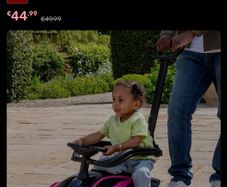 Lamborghini Car 2-in-1 Push-Along Ride On Pink