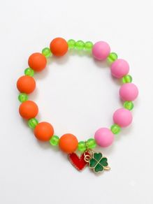 Bracelet 16 size cm Handmade Turquoise and Lime Green Beaded Bracelet, Boho Style Jewelry, Gift for Her, Coastal Beach Bracelet."