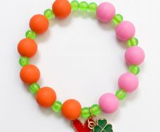 Bracelet 16 size cm Handmade Turquoise and Lime Green Beaded Bracelet, Boho Style Jewelry, Gift for Her, Coastal Beach Bracelet."
