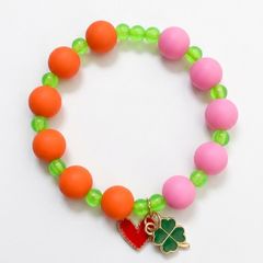 Bracelet 16 size cm Handmade Turquoise and Lime Green Beaded Bracelet, Boho Style Jewelry, Gift for Her, Coastal Beach Bracelet."