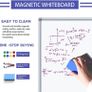 Magnetic Whiteboard, 45x60cm Dry Erase Board Aluminium Frame Wall Mounted White Board with Pen Tray and Accessories, Notices & Reminders Board for Office & Classroom (FREE POSTAGE) Image 6