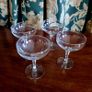 Vintage set of four champagne coupes Image 3