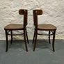 A pair of matching Polish made Bentwood chairs. Image 5