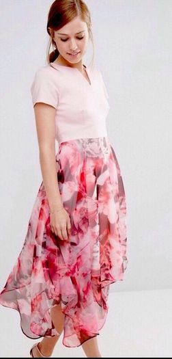 Coast "CIARRA" Floral Print Organza Dress
