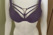 Undressed purple bra