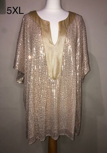 Gold sequinned blouse (5XL)