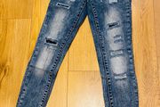 Toxic3 ripped blue denim jeans xs/6