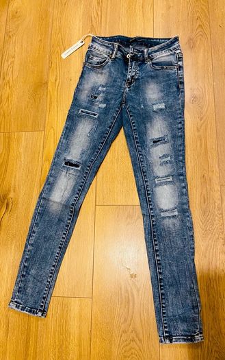 Toxic3 ripped blue denim jeans xs/6