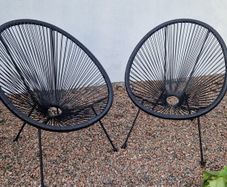 two garden chairs