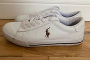 Ralph Lauren Polo White Leather Runners
