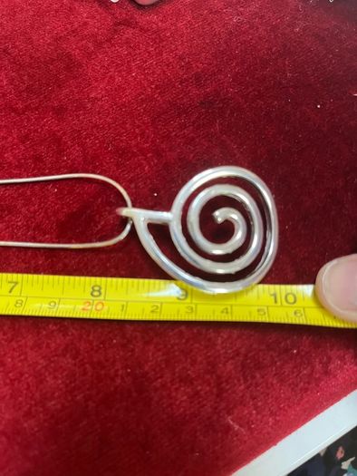 Sterling Silver Chain with Large Silver Pendant