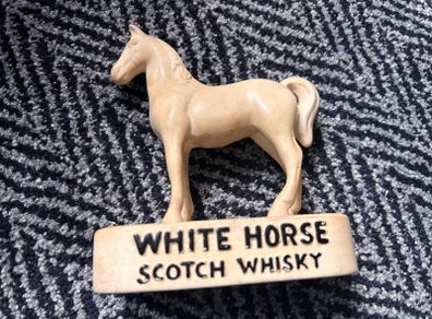White horse counter top advertisement