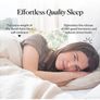 Cura Pearl Classic 150x210, 11kg Premium Cotton Weighted Blanket, Heavy Weighted Duvet, Insomnia Stress Anxiety Relief, White Image 2