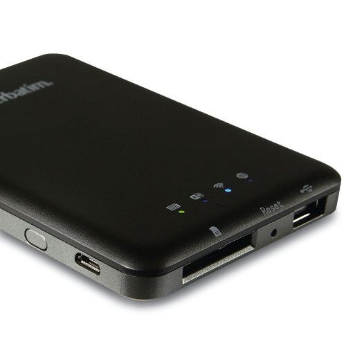 Verbatim MediaShare Wireless - Portable Wi-Fi Media Hub