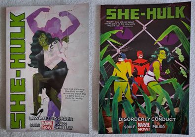 SHE-HULK graphic novels. By Charles Soule and Javier Pulido. From Marvel Comics