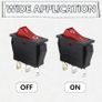 1piece Push Button Rocker Switch AC 16A/250V 20A/125V Illuminated Light On Off SPST Boat Rocker Switch Image 7