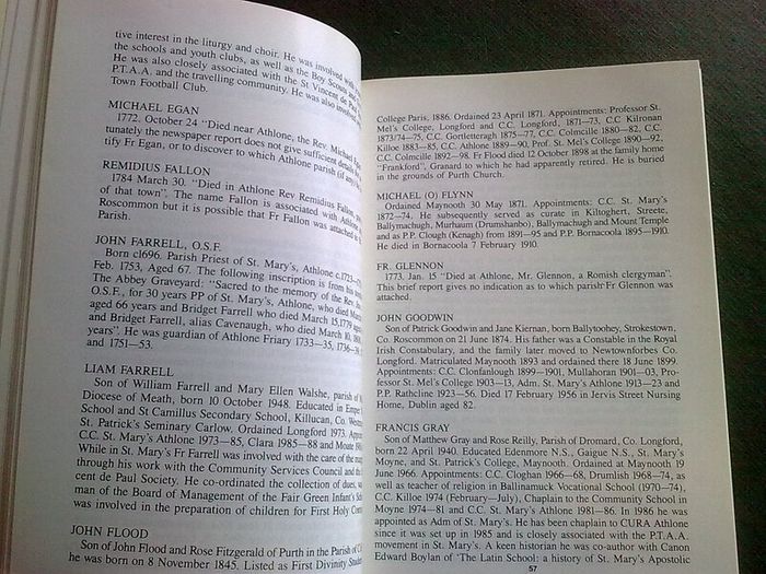 St. Mary's Parish Athlone A History Ireland Irish local history Westmeath Signed