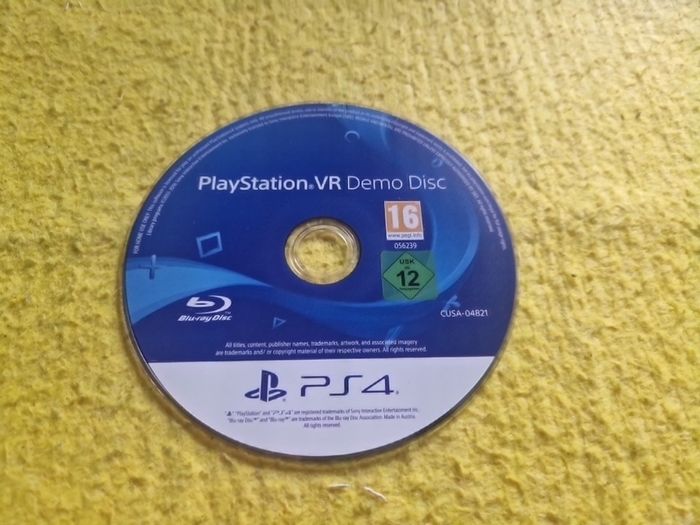 PlayStation VR Demo disc PlayStation 4 Ps4 Games Original