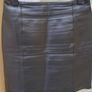 Vintage Black Leather Mini Skirt (Size 10) Image 3