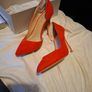Size 4 Carvela red/orange high heels Image 2