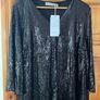 Fransa sequins black top - New Image 3