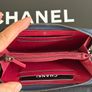 chanel Gabrielle Navy black Small zip wallet Retail 990 Euro Image 5