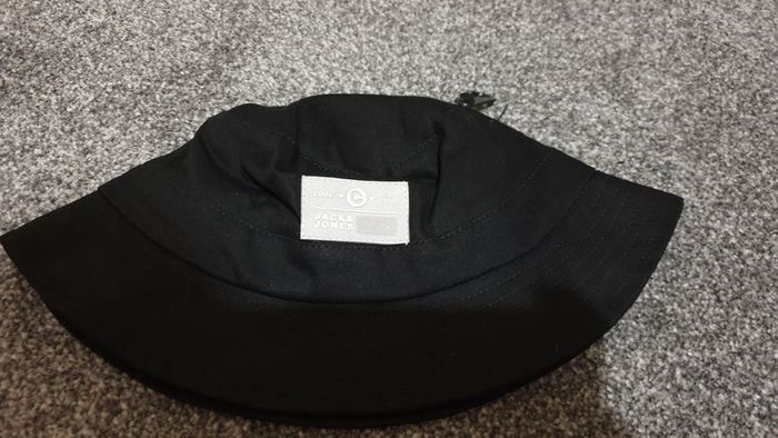 jack & jones black one size bucket hat