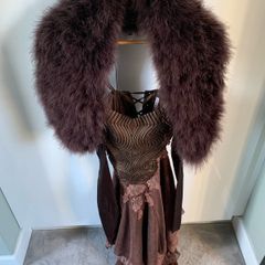 Anoushka designer bronze 3/4 length dress...stunning detail