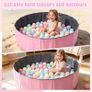 Kids Baby Round Pool Ball Pit, Outdoor Indoor Nursery Baby Playpen for Toddler Boys Girls (100CM) Image 8