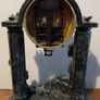Black clock with family figurines Image 3
