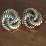 Vintage, stunning swirl earrings. Image 2