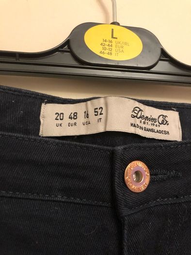 Navy denim shorts (size 20)