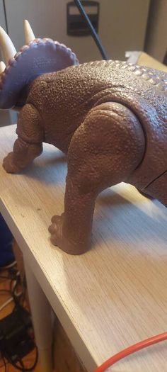 Vintage 1987 Playskool Definitely Dinosaurs Triceratops 12"