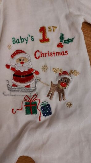 Christmas baby grow