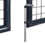 Mesh Garden Gate Galvanised Steel 289x75 cm Grey Image 5