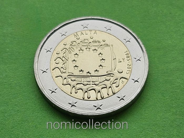 Malta 2015 year Uncirculated 2 Euro coin.
