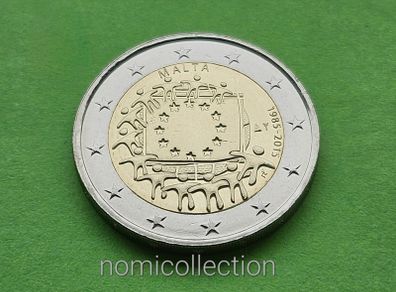 Malta 2015 year Uncirculated 2 Euro coin.