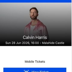 Calvin Harris  VIP tix - Malahide castle