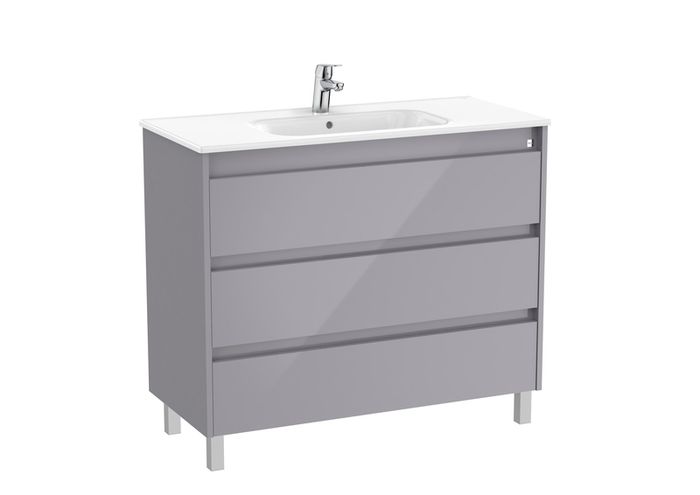 Roca Tenet floor standing 3 drawer unit and basin multiple colours see below 985x460x740