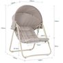 Outdoor Swing Chair with Adjustable Canopy Padded Cushions Image 4