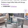 Glass coffee table Image 4
